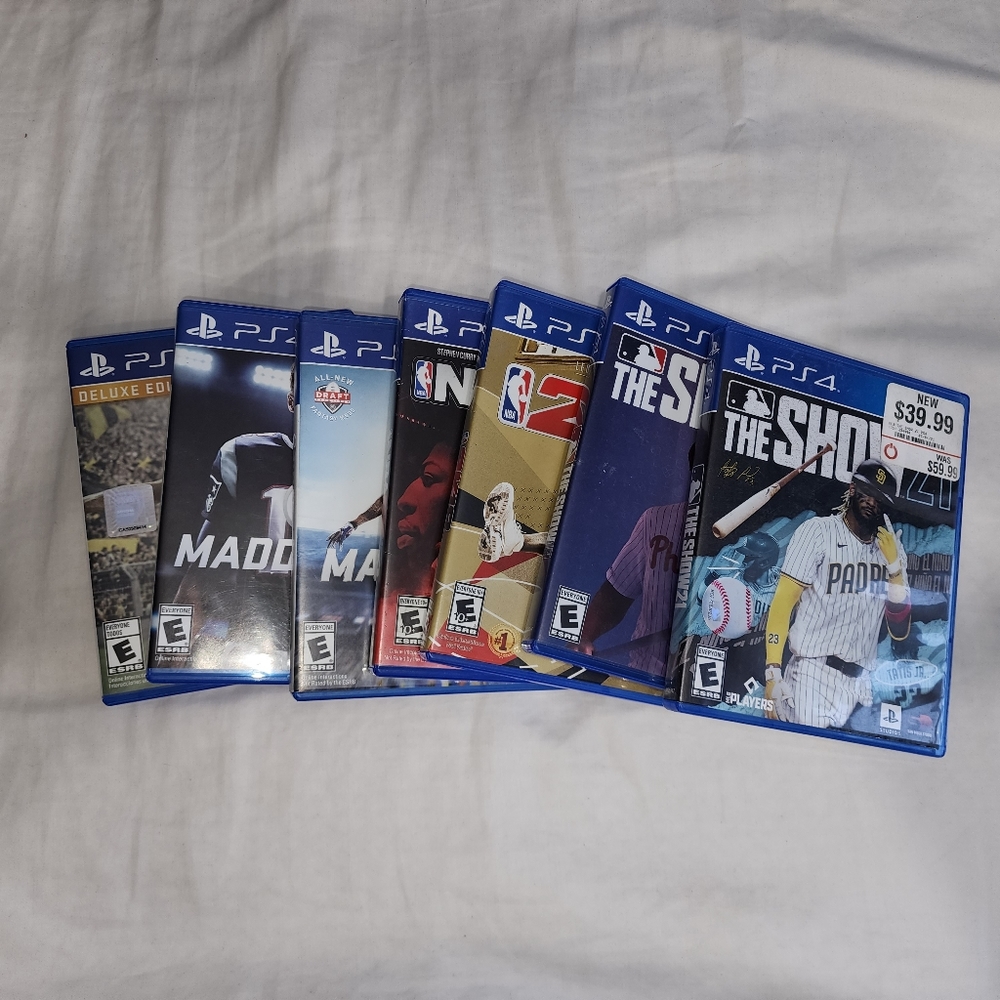 PS4 Games - Madden, The Show, FIFA, NBA 2K
